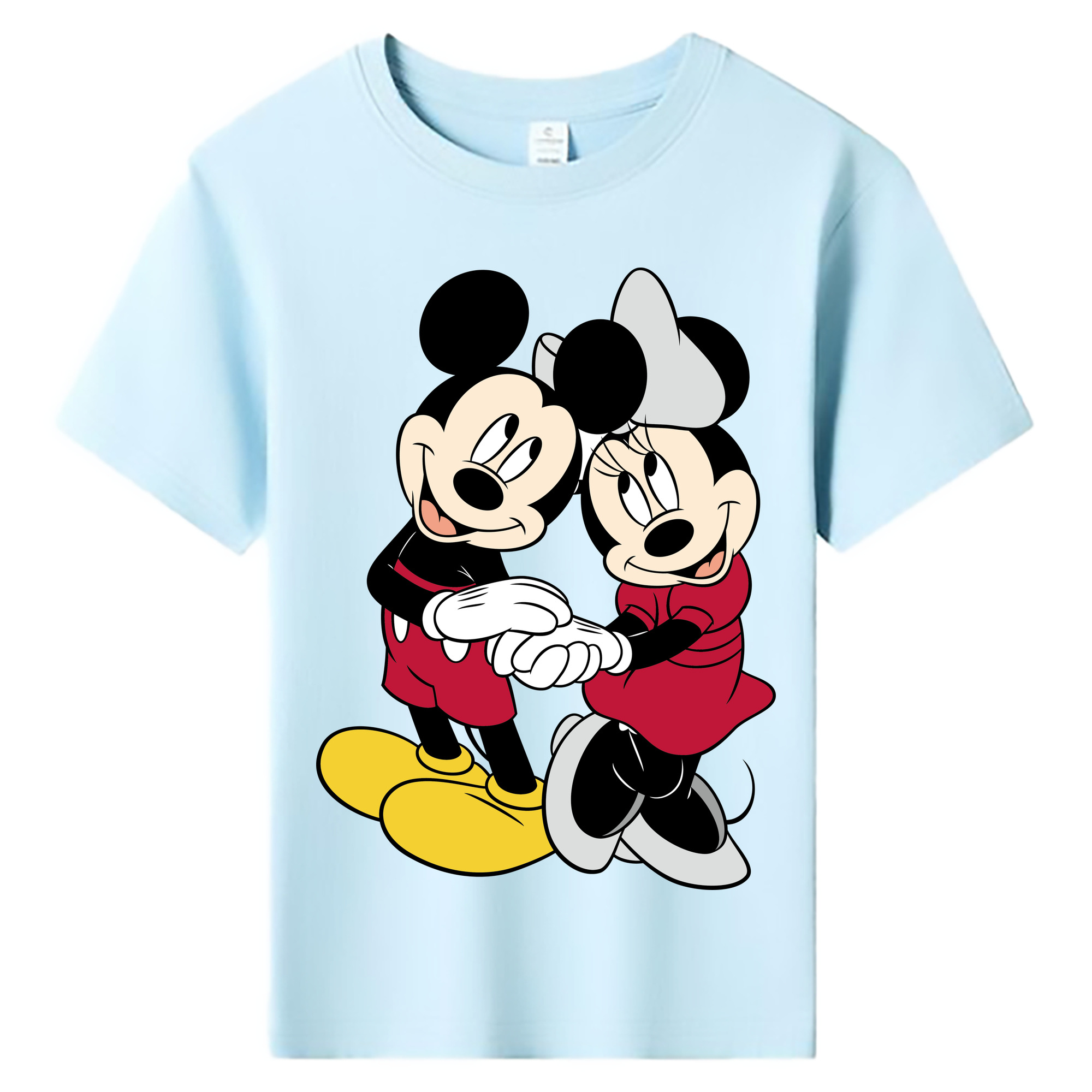 ミッキーマウス Mickey Mouse 綿100％キッズTシャツ（フロントプリント）